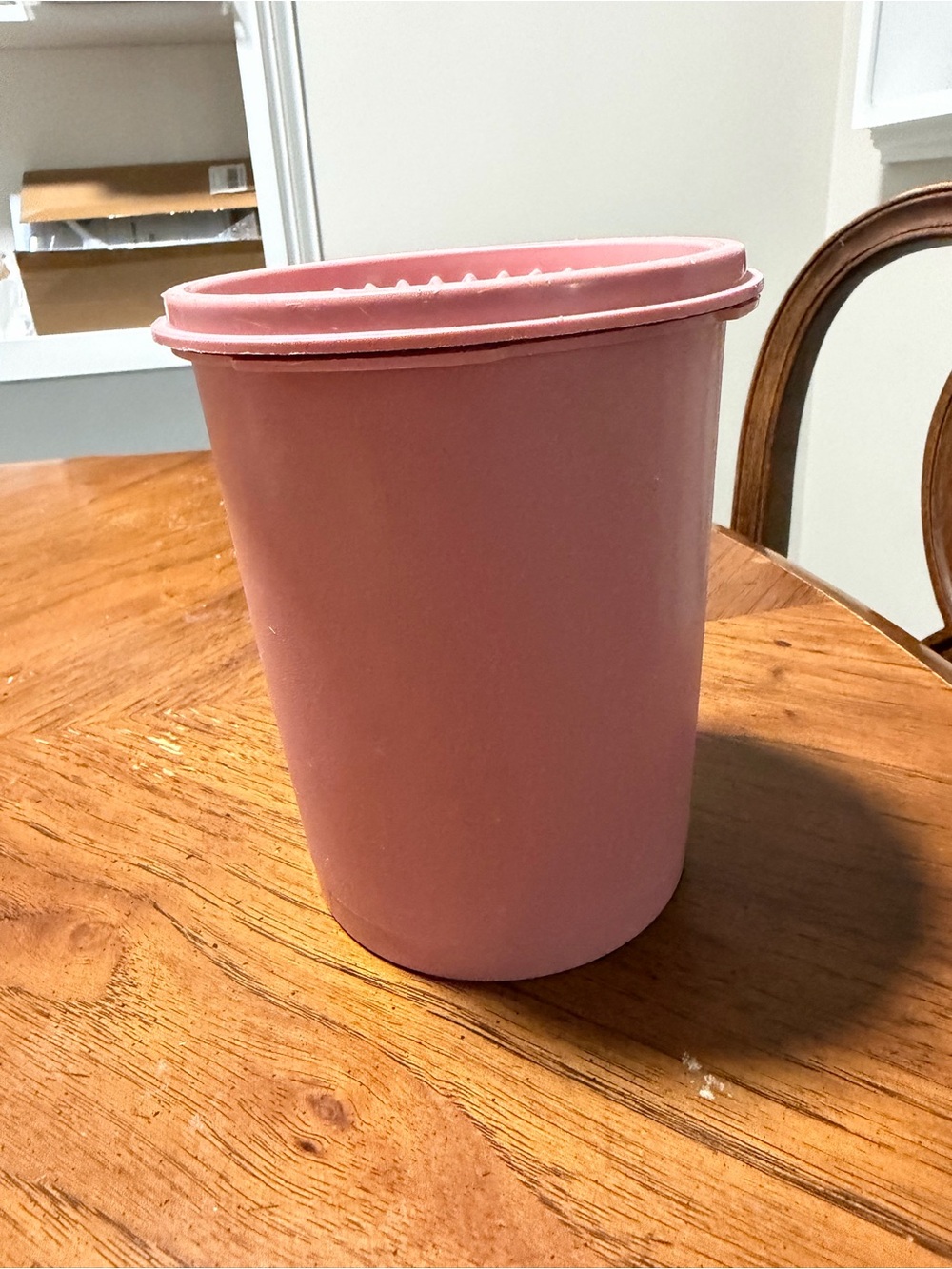 Tupperware Pink Food Storage Container